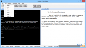 >Fusion HTML Editor