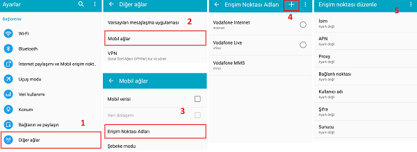 Vodafone internet ayarı nasıl yapılır